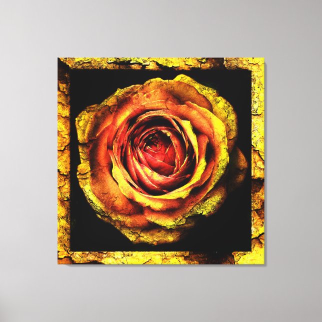Vintage Rose 1 Wrapped Canvas (Front)