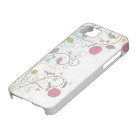 Vintage rose bud floral swirls iphone 5 case