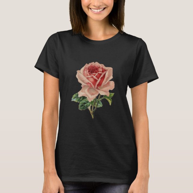 VINTAGE ROSE BURN OUT SHIRT (Front)