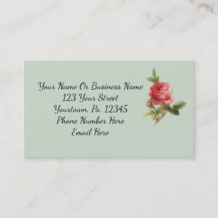Vintage Rose Business Card