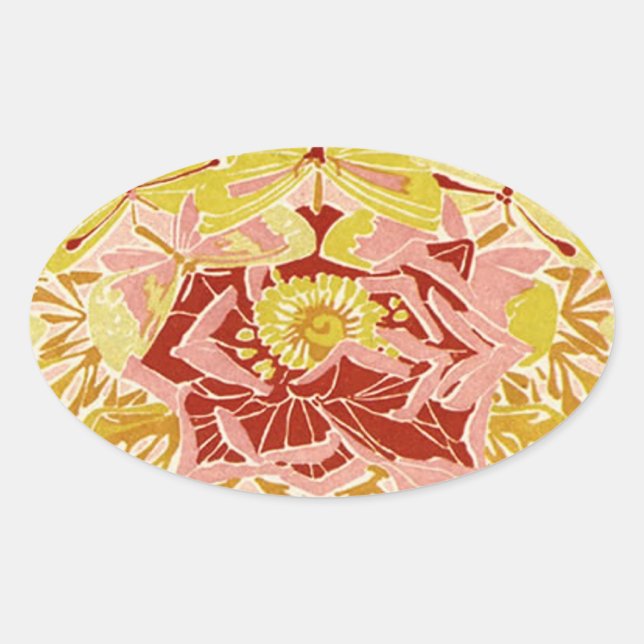 Vintage Rose & Butterfly - Sticker (Front)