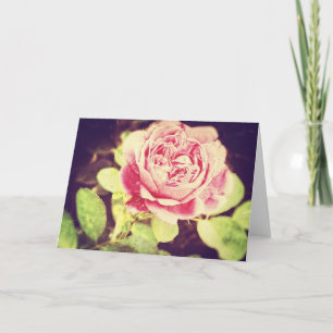 Vintage rose Card