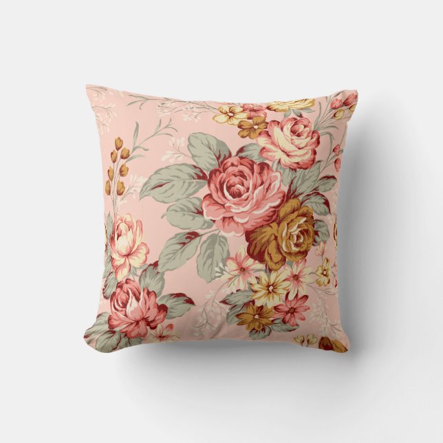 Vintage Rose Chic Cushion (Front)