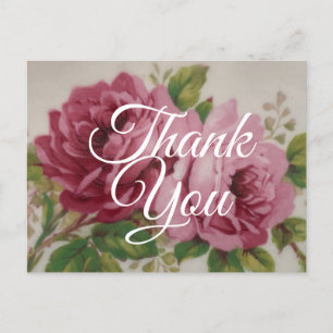 Vintage Rose Elegance Postcard