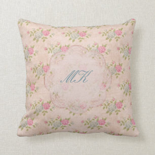 Vintage Rose Floral Cushion