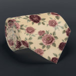 Vintage Rose Floral Pattern Tie<br><div class="desc">A romantic vintage rose floral pattern featuring classic blooming roses and soft botanical tones. This nostalgic botanical design brings timeless elegance and charm.</div>