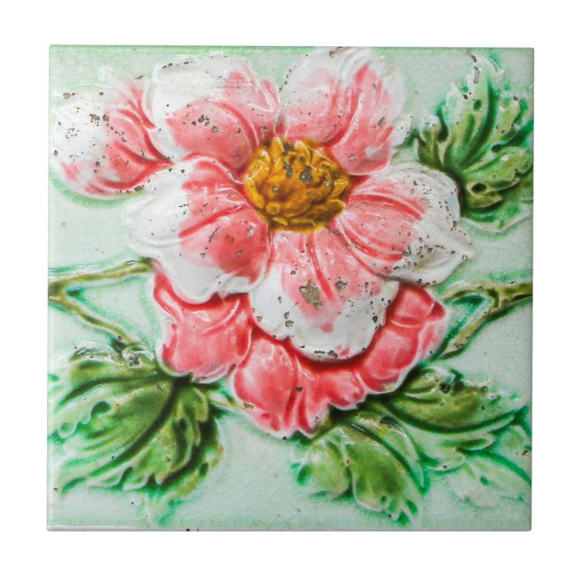 Vintage Rose Floral Tile (Front)