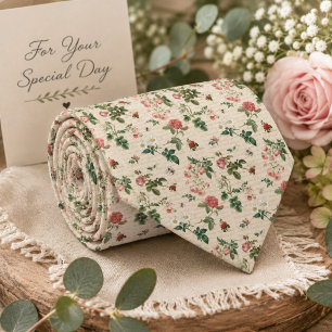 Vintage Rose Garden Tie