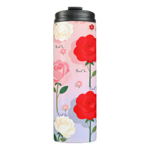 Vintage Rose Garden - Wrapping Paper Thermal Tumbler