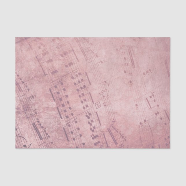 vintage rose gold music sheet (Front)