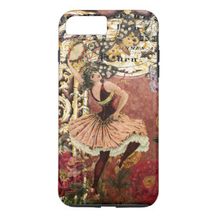 Vintage Rose Gypsy Dancer French Collage Case-Mate iPhone Case