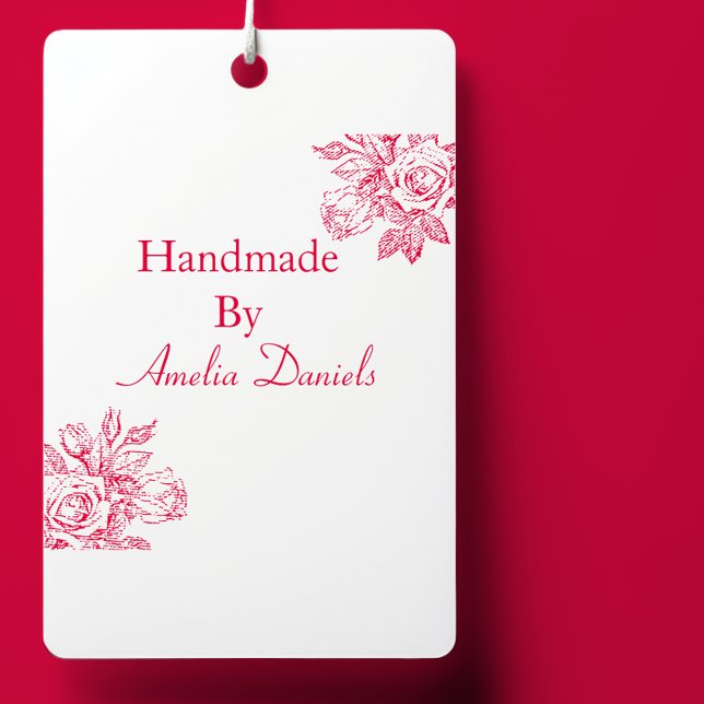 Vintage Rose Handmade by  Self-inking Stamp (Creator Uploaded)