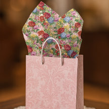 Vintage Rose Hydrangea Floral Craft Decoupage