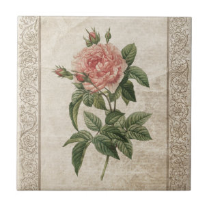 Vintage Rose I - tile