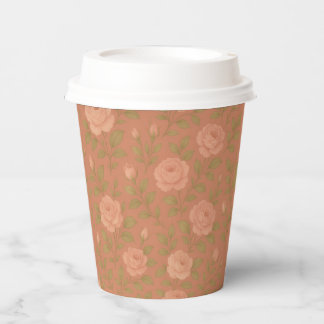 Vintage Rose Paper Cups