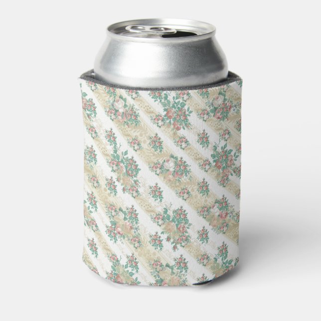 Vintage Rose Pattern - Can Cooler (Can Back)