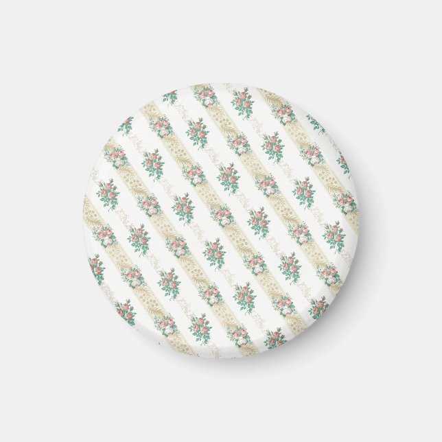 Vintage Rose Pattern - Magnet (Front)