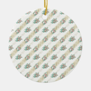 Vintage Rose Pattern - Ornament