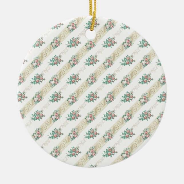 Vintage Rose Pattern - Ornament (Front)