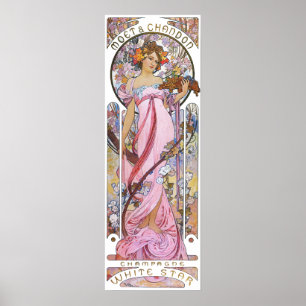 Vintage Rose Pink Goddess Poster