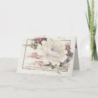 vintage rose tapestry pattern in frame