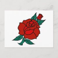 Vintage Rose Tattoo