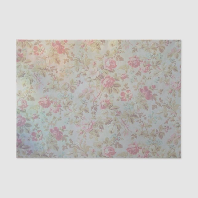 Vintage Rose Tissue Paper (Front)