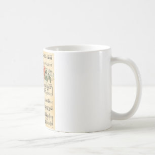 Vintage Rose Trio & Music Coffee Mug
