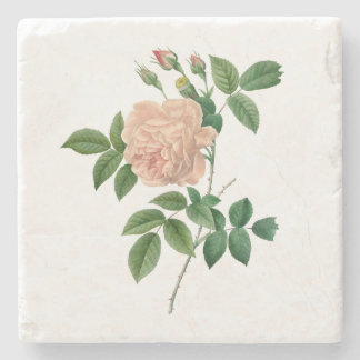 Vintage Rose Vintage Flower Friend Mother Gift Stone Coaster