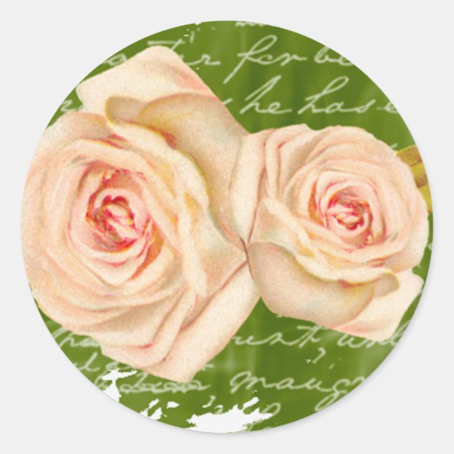 Vintage Rose Wedding Seal (Front)
