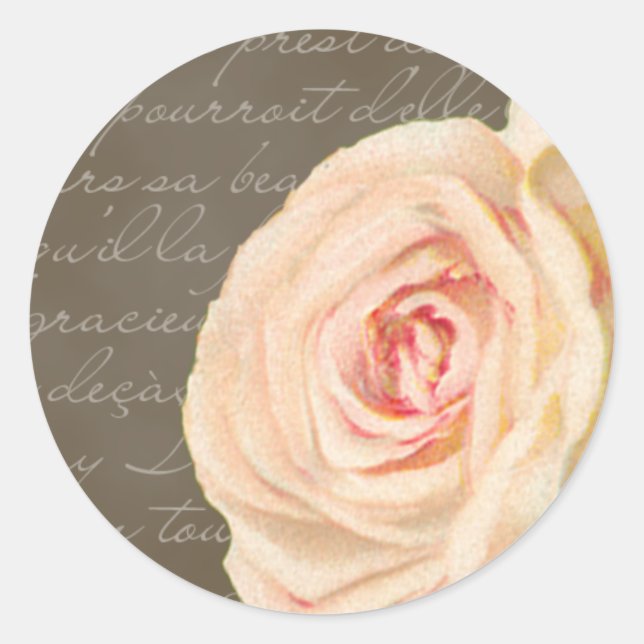 Vintage Rose Wedding Seal (Front)
