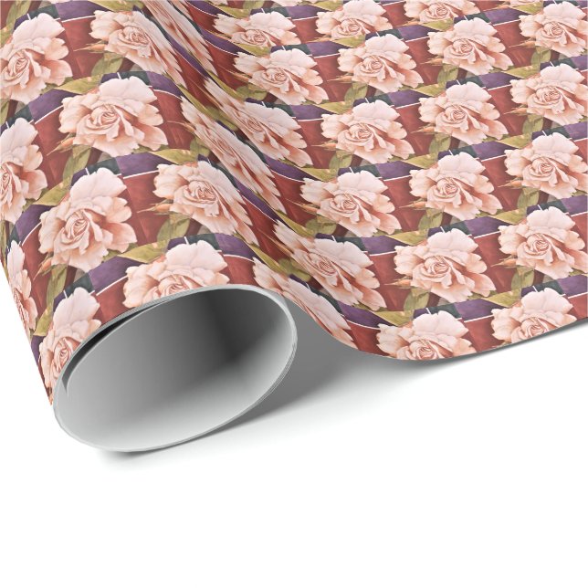 VINTAGE ROSE WRAPPING PAPER (Roll Corner)