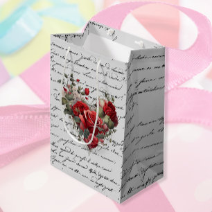 Vintage Roses 2 Medium Gift Bag