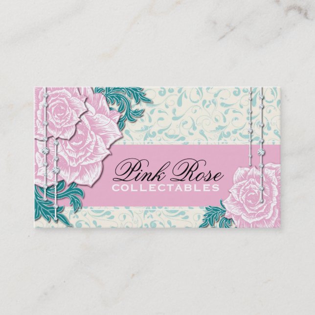 Vintage Roses Business Cards (Front)