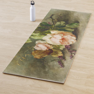 Vintage Roses by Margaretha Roosenboom Yoga Mat