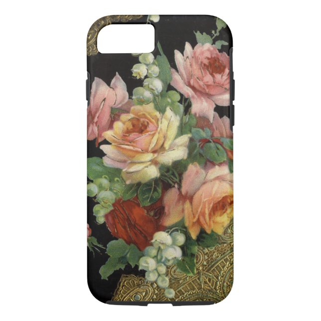 Vintage Roses Case-Mate iPhone Case (Back)