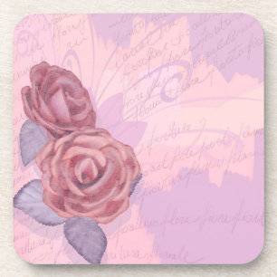 Vintage roses, coaster