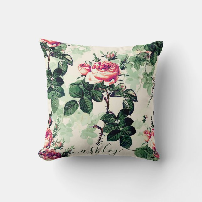 Vintage Roses Cushion (Front)