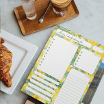 Vintage Roses Daily Planner Notes and To Do List<br><div class="desc">Vintage Retro Yellow Roses Daily Planner Notes and To Do List. Stay organised in style with our planner and to-do lists featuring trendy vintage floral designs. Keep track of tasks while adding a touch of whimsy to your daily routine</div>