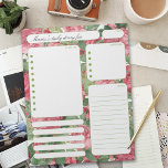 Vintage Roses Daily Planner Notes and To Do List<br><div class="desc">Vintage Retro Red Roses Daily Planner Notes and To Do List</div>