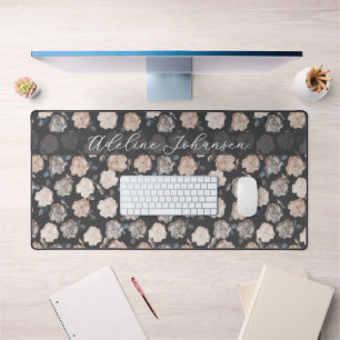 Vintage Roses Elegant Personalised Computer Desk Mat