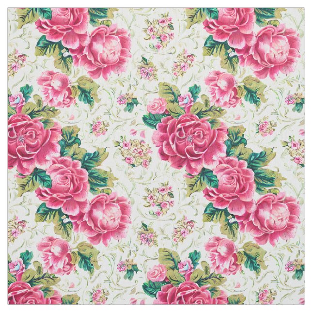 Vintage Roses Fabric (Swatch)