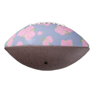 Vintage roses floral pattern football