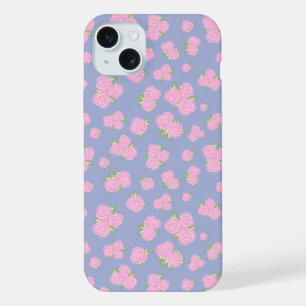 Vintage roses floral pattern iPhone 15 plus case