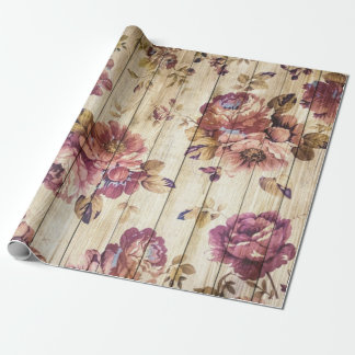 Vintage Roses Floral Wrapping Paper