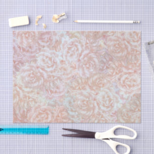 Vintage roses in cream  - floral pattern   tissue paper