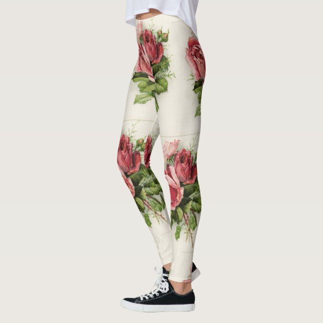 Vintage Roses Leggings (Left)