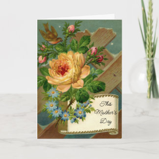 Vintage Roses Mother's Day Greeting Card