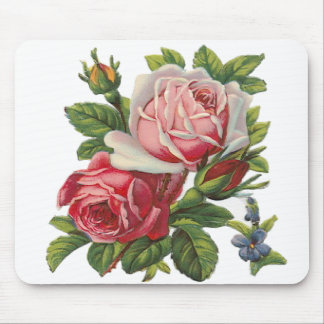 VINTAGE ROSES MOUSE PAD