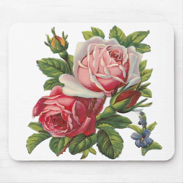VINTAGE ROSES MOUSE PAD (Front)